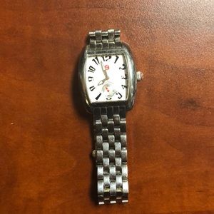 michele silver watch